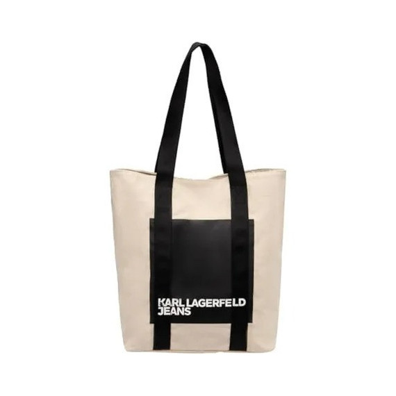 Klj Ns Shopper Box Logo Natural  KARL LAGERFELD