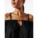 KARL LAGERFELD - Karl Dna Off Shoulder Dress - 999 - A1W46029/999