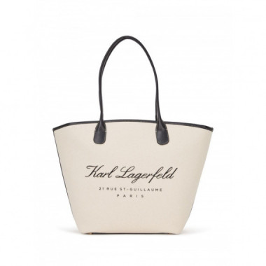 KARL LAGERFELD - Hotel Karl  Medium Canvas Bag - 425 - A1W46075/425