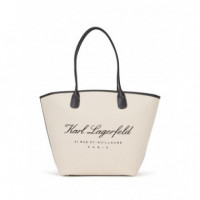 KARL LAGERFELD - Hotel Karl  Medium Canvas Bag - 425 - A1W46075/425