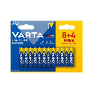 VARTA Pack Pilas Aaa 8+4 LR03