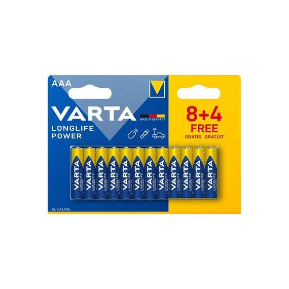 VARTA Pack Pilas Aaa 8+4 LR03