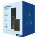 DAEWOO DW8003BK Teléfono Móvil Senior Flip Pantalla 2.8