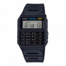 CASIO CA-53W-1 – Reloj Digital Unisex con Calculadora, Negro Clásico, Retro Vintage, Wr, Correa de Resina