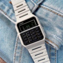 CASIO CA-53WF-8B – Reloj Calculadora Unisex Digital Beige, Retro Vintage, Wr, Cuarzo, Correa de Resina