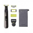 PHILIPS Maquina Afeitar One Blade Pro para Cara y Cuerpo QP6551/15 14 Accesorios