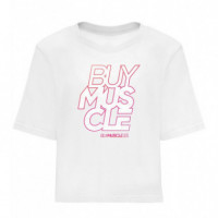 Camiseta Women Buymuscle White  BUY MUSCLE
