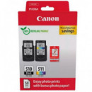 CANON Cartucho Tinta Pack PG510 / CL511 + Papel Photo Value Eco