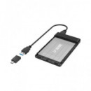 HAMA Carcasa para Disco Duro Ssd/hdd 2.5 Sata a USB A/ Tipo C 200760