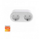 DENVER Enchufe Doble 2 en 1 Wifi Smartplug Blanco SHP-200MK2