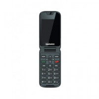 DAEWOO Telefono Movil Basico de Tapa DW8002 Negro