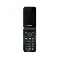 DAEWOO Telefono Movil Basico de Tapa DW8003 Negro
