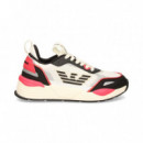 Deportivo Malla Negro/silver  EMPORIO ARMANI