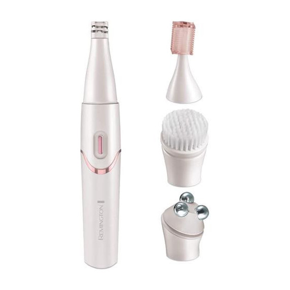 REMINGTON Kit de Cuidado Facial Ultimate 4 Acceosrios Cortadora ,cepillo Limpiador,cabezal de Masaje
