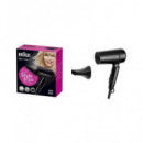 BRAUN Secador de Pelo HD350 Plegable 1600W  de Viaje Mini