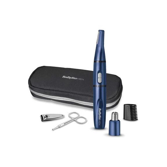 BABYLISS Cortapelo Nariz, Oido, Cejas 5EN1 Mini Kit 7058PE