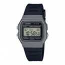CASIO F-91WM-1B – Reloj Digital Unisex Negro, Diseño Retro, Cronómetro, Luz Led, Wr