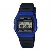 CASIO F-91WM-2A – Reloj Digital Unisex Azul Metálico, Diseño Retro, Cronómetro, Luz Led, Wr - Guanxe Atlantic Marketplace