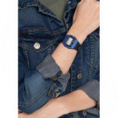 CASIO F-91WM-2A – Reloj Digital Unisex Azul Metálico, Diseño Retro, Cronómetro, Luz Led, Wr