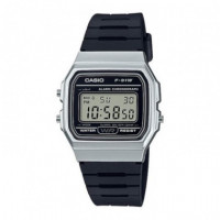 CASIO F-91WM-7A – Reloj Digital Unisex Plateado y Negro, Estilo Retro, Cronómetro, Luz Led, Wr - Guanxe Atlantic Marketplace