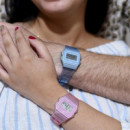 CASIO F-91WS-2E – Reloj Digital Azul Translúcido Unisex, Cronómetro, Luz Led, Wr, Ultraligero