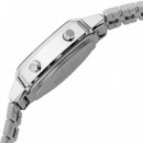 CASIO LA670WA-4D – Reloj Digital Retro con Carátula Vino y Correa Metálica