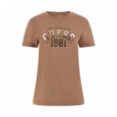 Camiseta Logotipo Frontal de GUESS