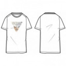 Camiseta Elástica con Logotipo Triángulo de GUESS