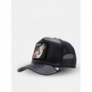 Gorra de Camionero de Piel con Diseño de Lobo de Goorin  GOORIN BROS