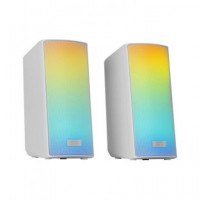 MARS GAMING Altavoces BLUETOOTH Rgb MSRGB2W  15W Blancos