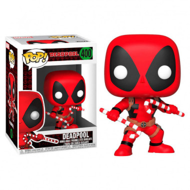 Funko POP Marvel Holiday Deadpool with Candy Canes