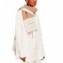 Foulard Minimal Logo Linen Stole  CALVIN KLEIN