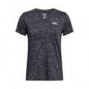 Camiseta de Manga Corta Tech Twist V-neck  UNDER ARMOUR