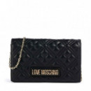 Bolso Quilted con Solapa  LOVE MOSCHINO