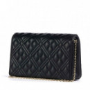 Bolso Quilted con Solapa  LOVE MOSCHINO