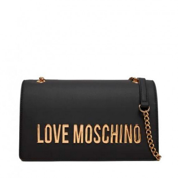 Bolso Grs con Cadena  LOVE MOSCHINO