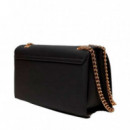 Bolso Grs con Cadena  LOVE MOSCHINO
