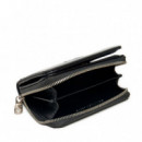 Cartera Sculpted Mediana Zip Around  CALVIN KLEIN JEANS