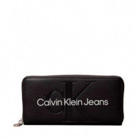 Cartera con Cremallera en el Contorno con Rfid  CALVIN KLEIN JEANS