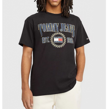 Camiseta Tommy Jeans Luxe negra