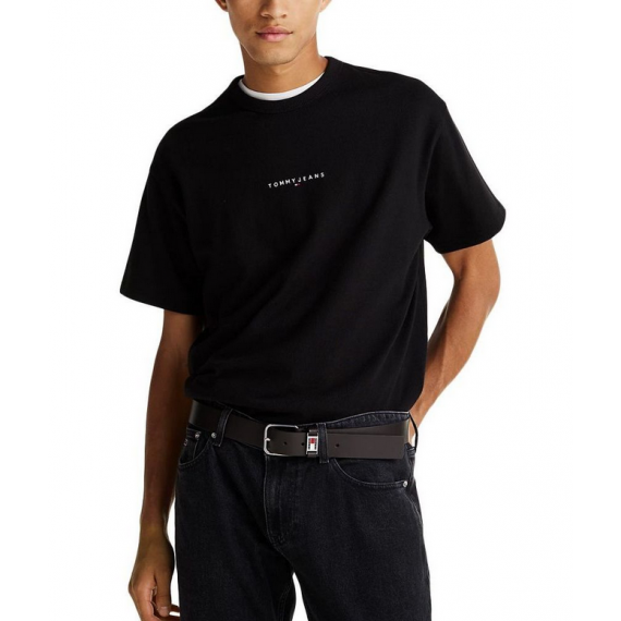 Camiseta TOMMY JEANS Linear Logo Negra