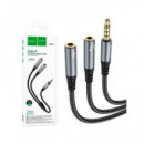 HOCO Adaptador Audio Jack 3.5/M a Micro+audio Hembra UPA21