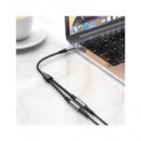 HOCO Adaptador Audio Jack 3.5/M a Micro+audio Hembra UPA21