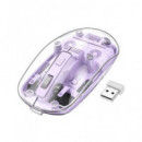 HOCO Raton Inalambrico/ BLUETOOTH Transparente Purpura GM29