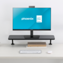 Elevador Soporte de Monitor para Escritorio Mesa Gaming Phoenix Riser Pro 65 X 26 Cm Madera Mdf Fijación Universal Ajustable  PH