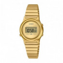 CASIO LA700WEG-9A – Reloj Digital Dorado Estilo Retro con Acabado Metálico