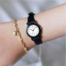 CASIO LQ-139BMV-1B – Reloj Análogo Clásico para Mujer con Correa Negra y Esfera Blanca
