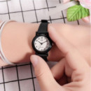 CASIO LQ-139BMV-1B – Reloj Análogo Clásico para Mujer con Correa Negra y Esfera Blanca