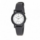 CASIO LQ-139BMV-7E – Reloj Análogo Minimalista con Carátula Blanca y Correa Negra