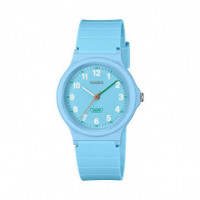 CASIO LQ-24B-2B – Reloj Análogo Azul Cielo Wr con Segundero Naranja y Toques de Color - Guanxe Atlantic Marketplace